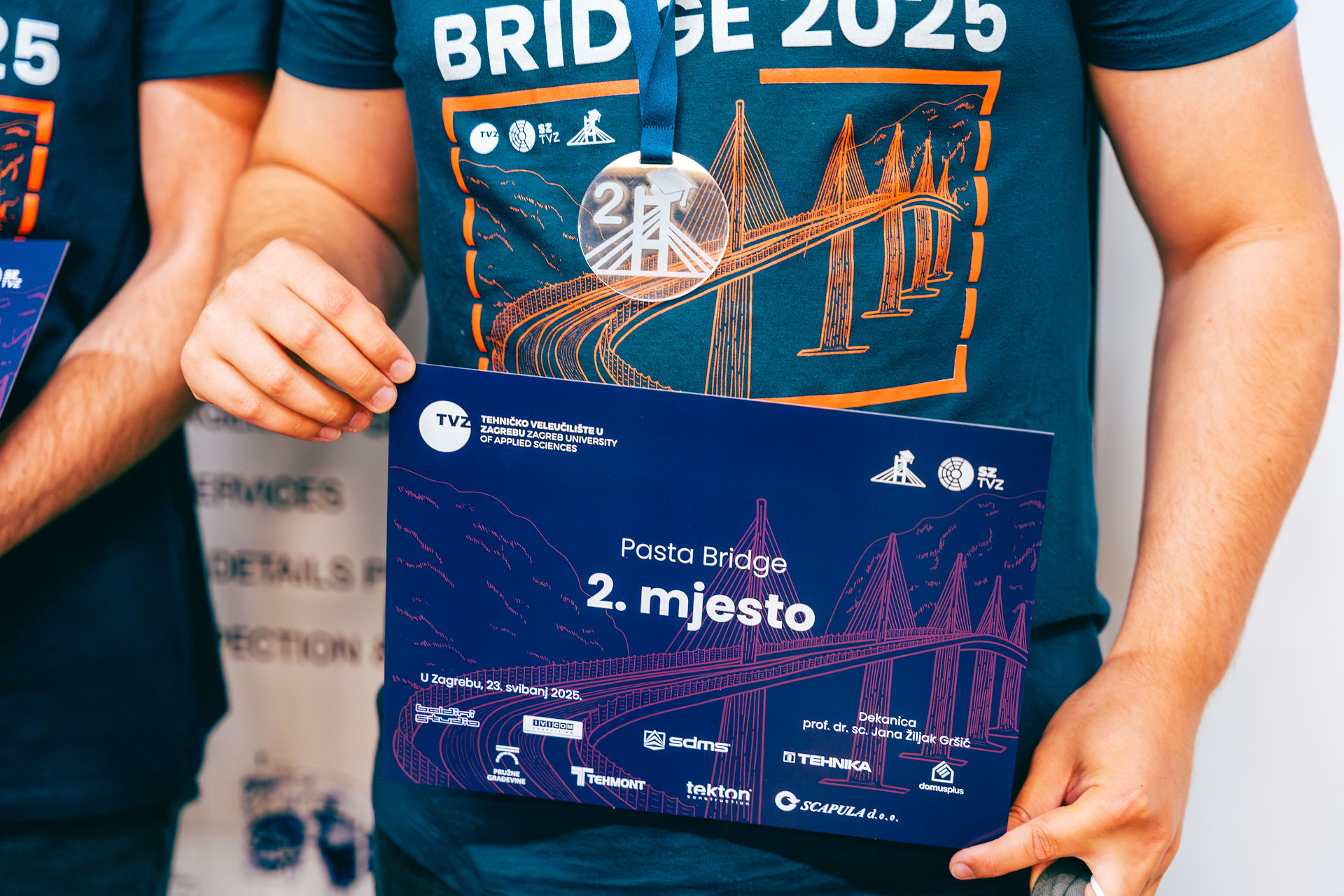 SDMS d.o.o. sponzor TVZ Pasta Bridge natjecanja – naš zaposlenik osvojio 2. Mjesto